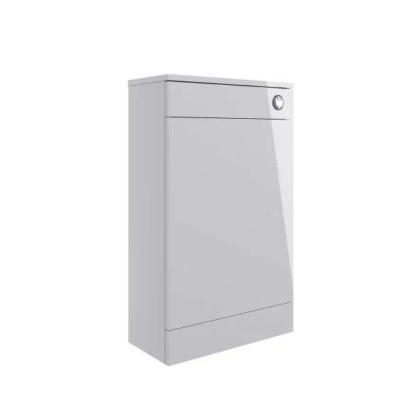 Novello Nolvra 500mm Floor Standing Wc Unit - Grey Gloss