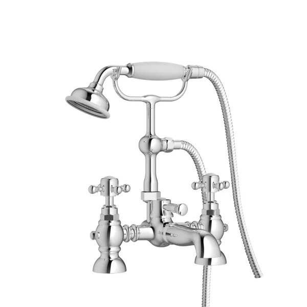 Novello Qalixa Bath/Shower Mixer & Shower Kit - Chrome