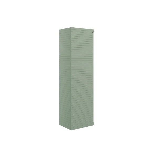 Novello Ulixa 350mm Wall Hung 1 Door Tall Unit - Matt Willow Green