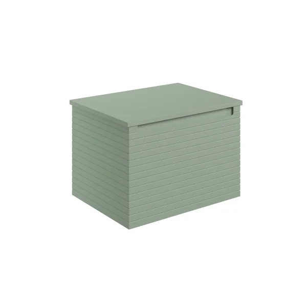 Novello Ulixa 610mm Wall Hung 1 Drawer Basin Unit & Worktop - Matt Willow Green