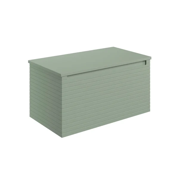 Novello Ulixa 810mm Wall Hung 1 Drawer Basin Unit & Worktop - Matt Willow Green