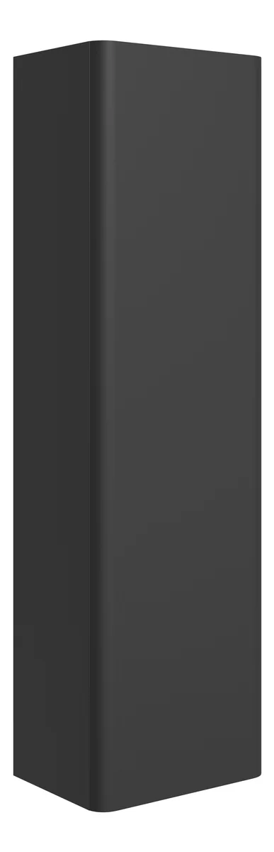 Novello Varvex 350mm Wall Hung 1 Door Tall Unit - Matt Black
