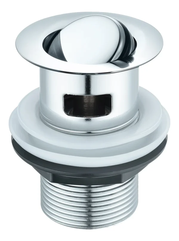 Novello Slotted Flip Plug Basin Waste - Chrome