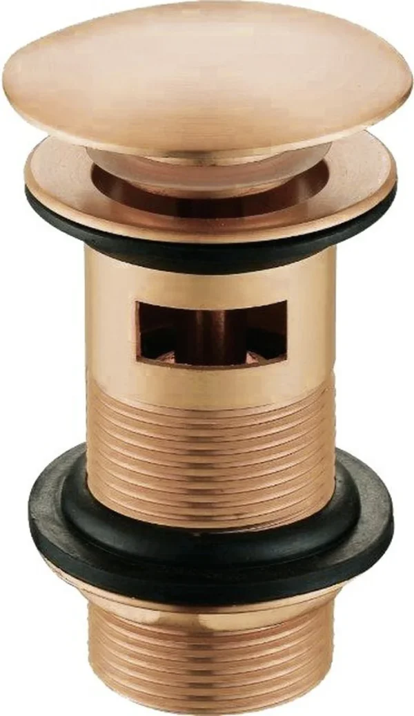 Novello Slotted Mushroom Basin Waste (1 1/4") - Brushed Bronze