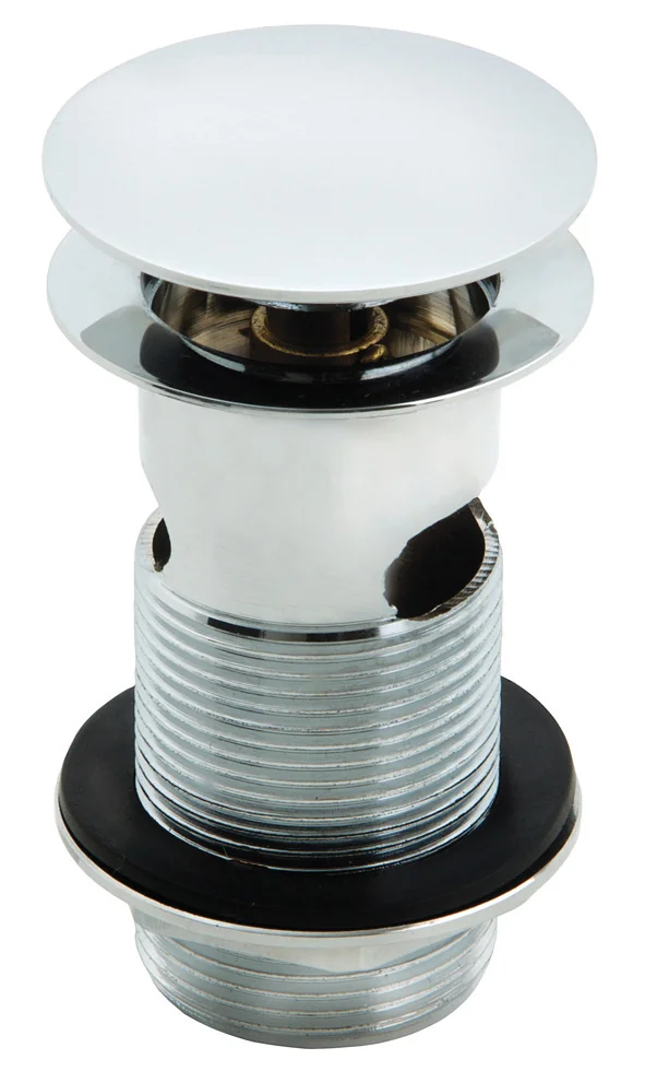 Novello Slotted Mushroom Basin Waste (1 1/4") - Chrome