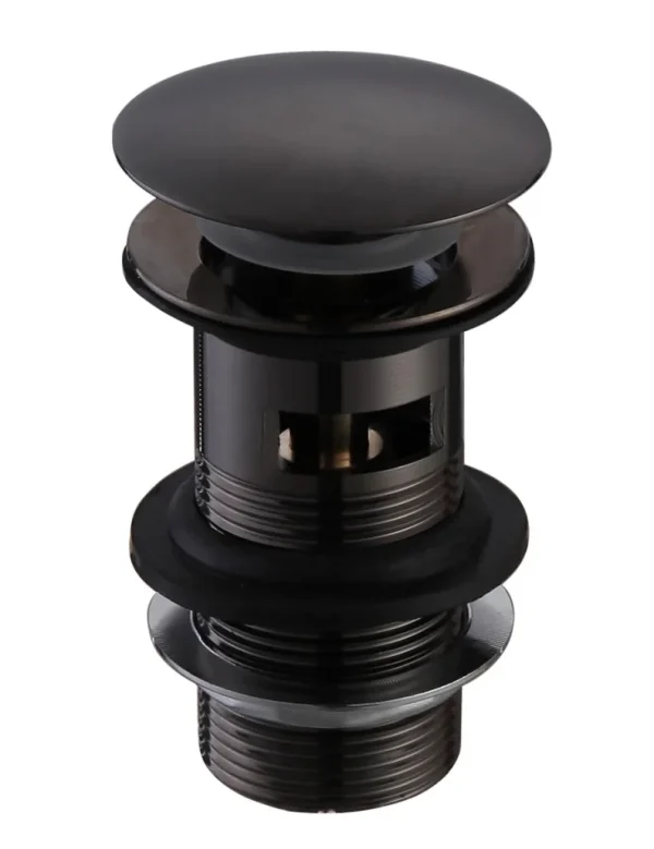 Novello Slotted Mushroom Basin Waste (1 1/4") - Matt Black