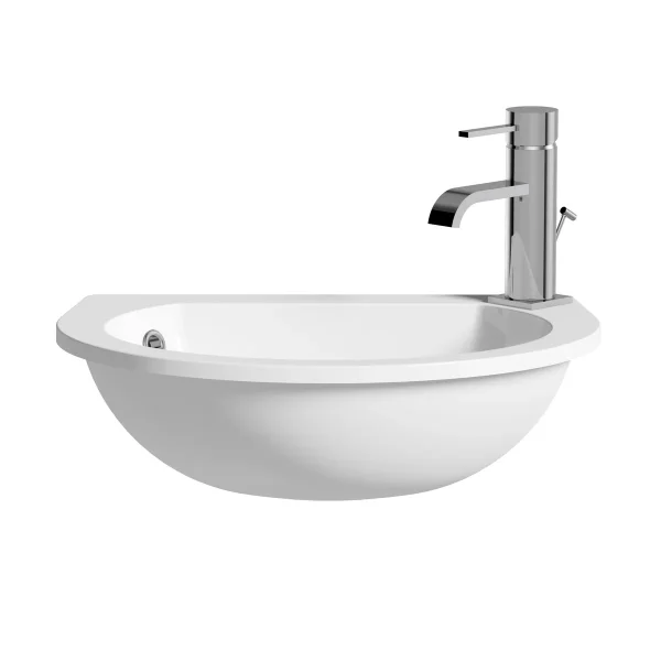 Novello Space Saver 490 x 355mm 1TH Semi Recessed Basin