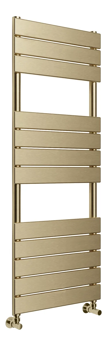Novello Cerora Square Ladder Radiator (500 x 1200mm) - Brushed Brass