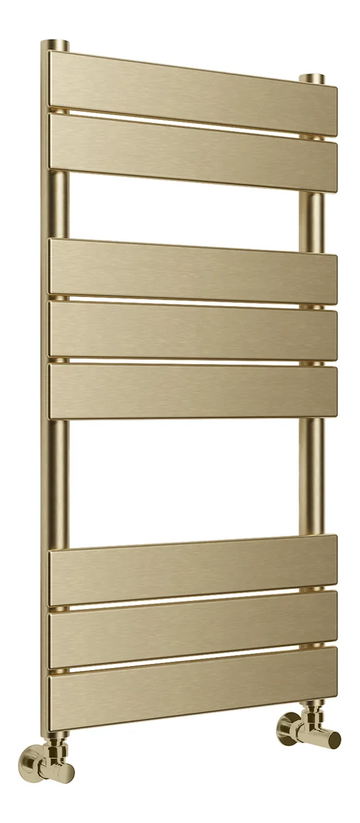 Novello Cerora Square Ladder Radiator (500 x 840mm) - Brushed Brass