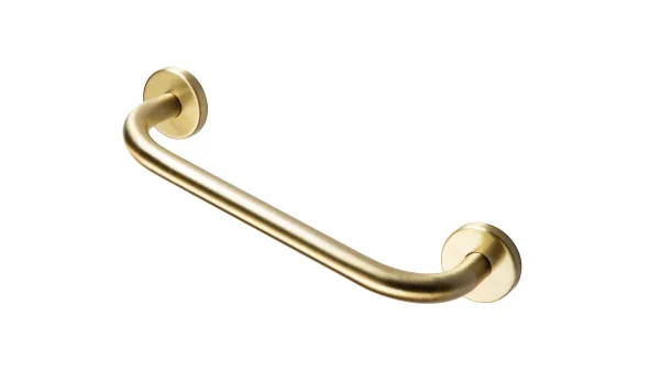 Novello Straight 35cm Grab Rail - Brushed Brass
