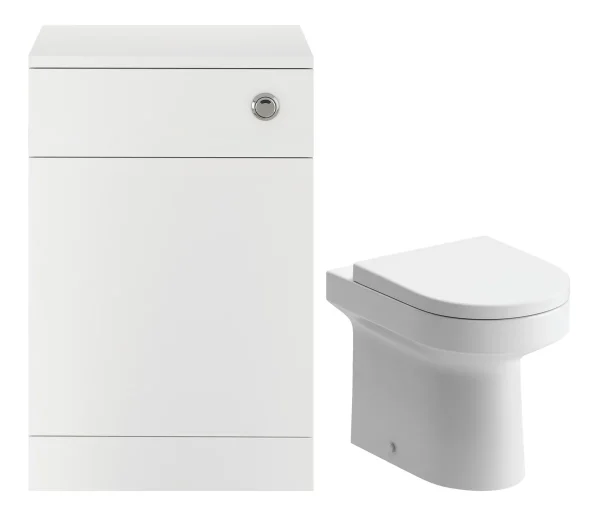 Novello Henvra 500mm Wc Unit & Btw Pan Pack - White Gloss