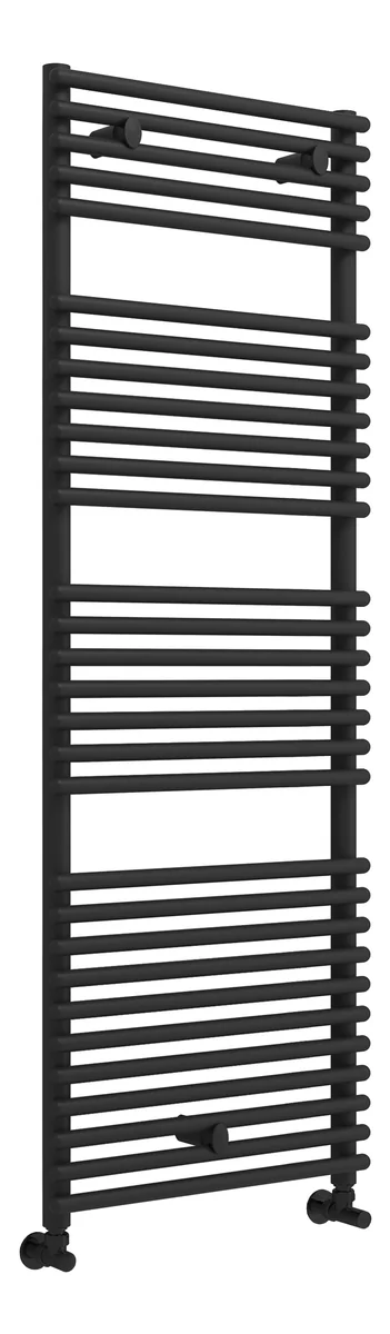 Novello Ivaris Round Ladder Radiator (500 x 1450mm) - Black