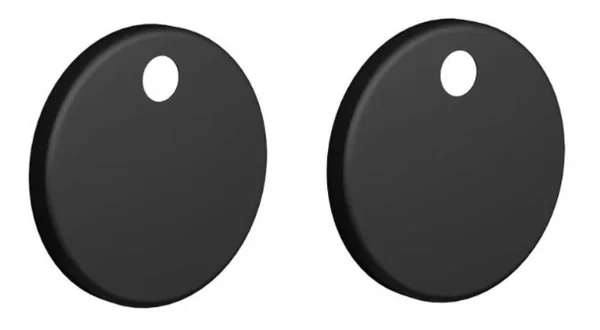 Novello Toilet Seat Cover Caps - Matt Black