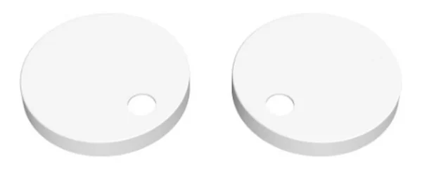 Novello Toilet Seat Cover Caps - White