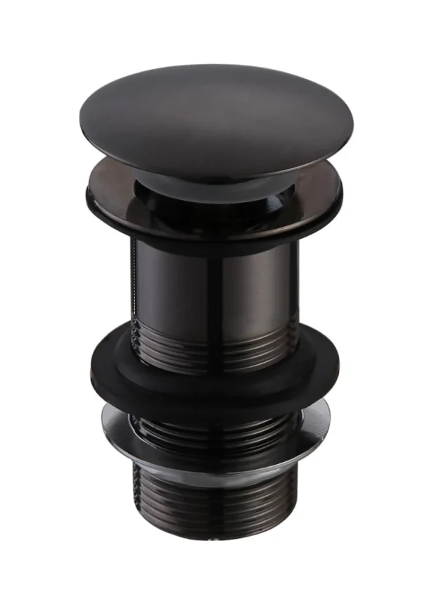 Novello Unslotted Mushroom Basin Waste (1 1/4") - Matt Black