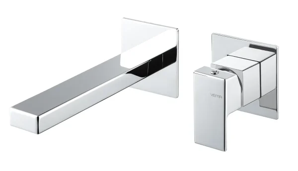 Vema Lys Wall Mounted Basin Mixer - Chrome