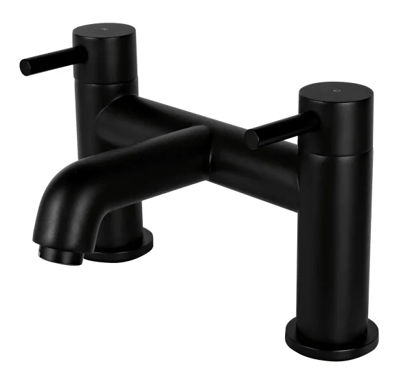 Vema Maira Deck Mounted Bath Filler - Matt Black