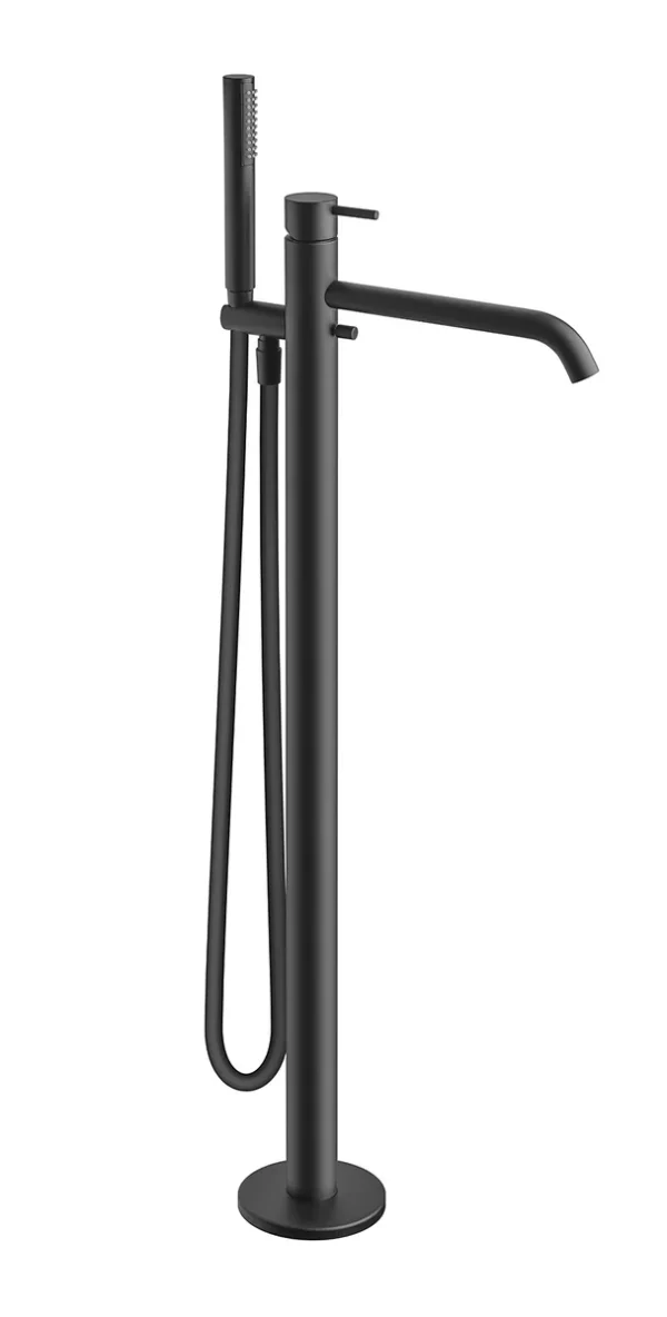 Vema Maira Floor Standing Bath Filler - Matt Black