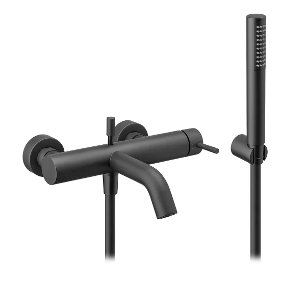 Vema Maira Wall Mounted Bath/Shower Mixer - Matt Black