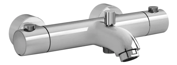 VitrA Aquaheat Wall Mounted Thermostatic Bath/Shower Mixer - Chrome