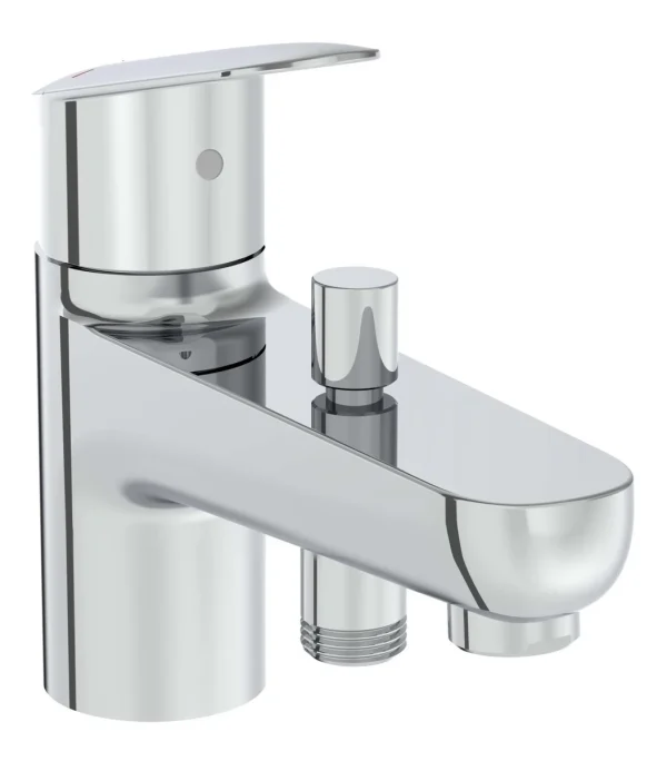 VitrA Flow Round Monohole Bath/Shower Mixer - Chrome