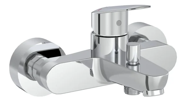 VitrA Flow Round Wall Mounted Bath/Shower Mixer - Chrome