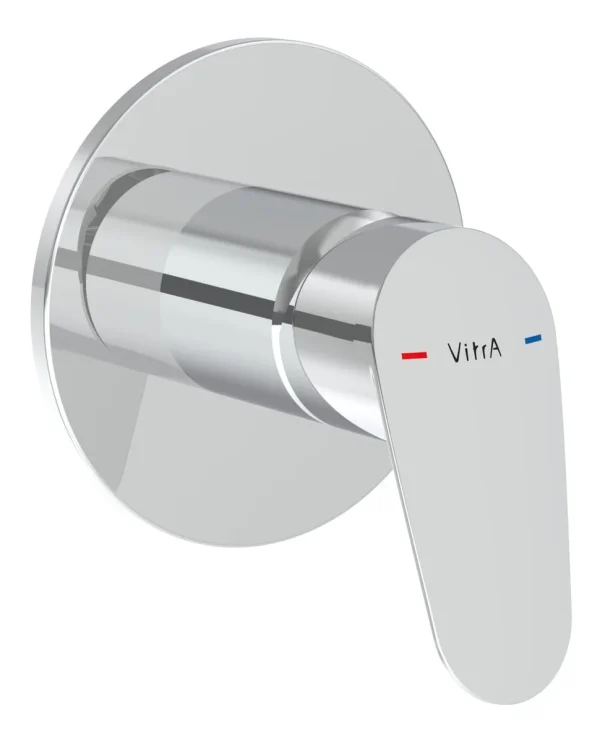 VitrA Flow Round Wall Mounted Shower Valve - Chrome