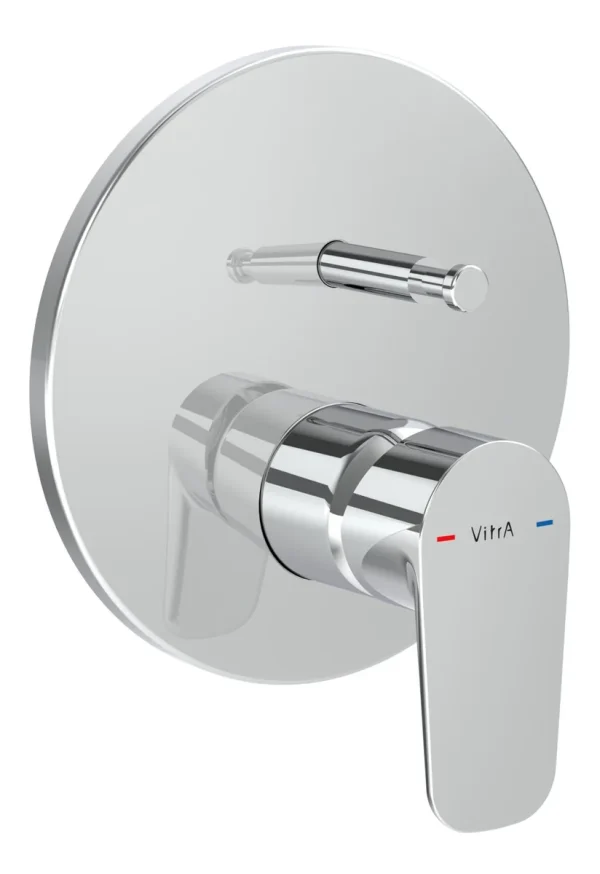VitrA Flow Soft Integrated Bath Mixer Valve - Chrome