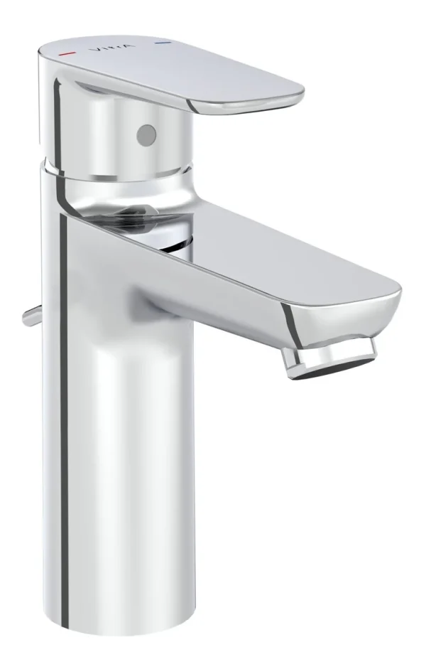 VitrA Flow Soft Large Basin Mixer w/Waste Lever - Chrome