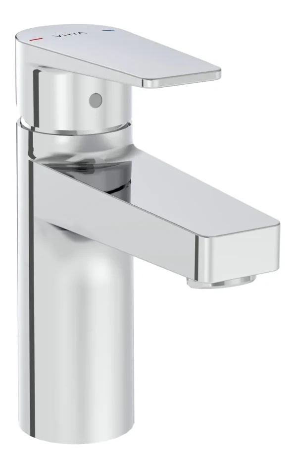 VitrA Flow Square Basin Mixer - Chrome