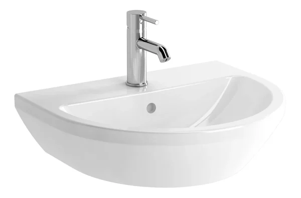 VitrA Integra 550x450mm 1TH Basin w/Overflow - White