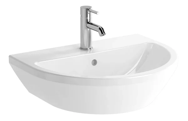 VitrA Integra 595x465mm 1TH Basin w/Overflow - White