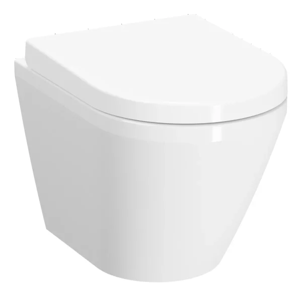 VitrA Integra Rimless Short Projection Wall Hung Pan Only - White