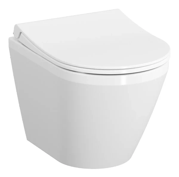 VitrA Integra Rimless Wall Hung Pan Only (Hidden Fix) - White