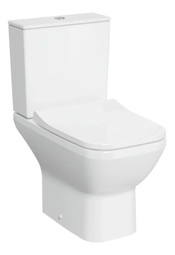 VitrA Integra Square Rimless Open Back Close Coupled Pan Only - White