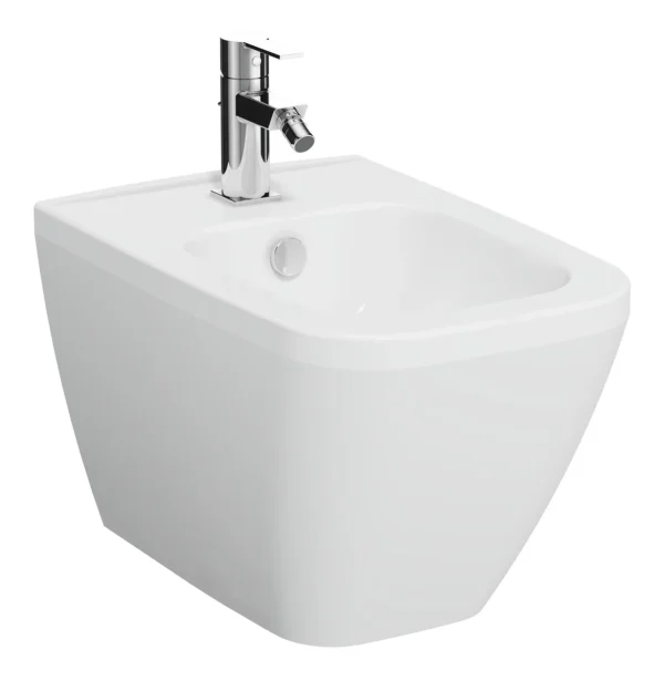 VitrA Integra Square Wall Hung Bidet - White