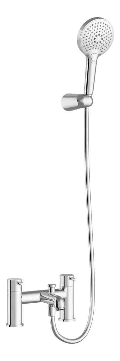 VitrA Minimax S 2-Hole Bath/Shower Mixer - Chrome