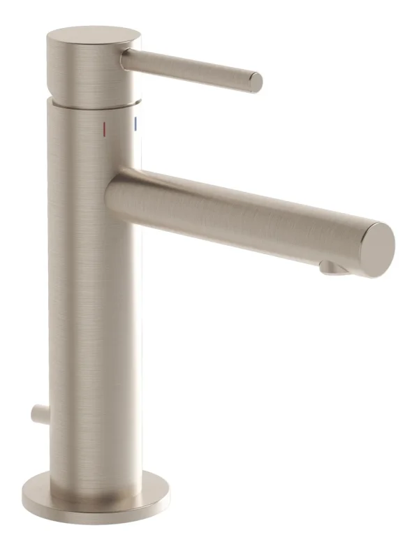 VitrA Origin Basin Mixer w/Waste Lever - Brushed Nickel