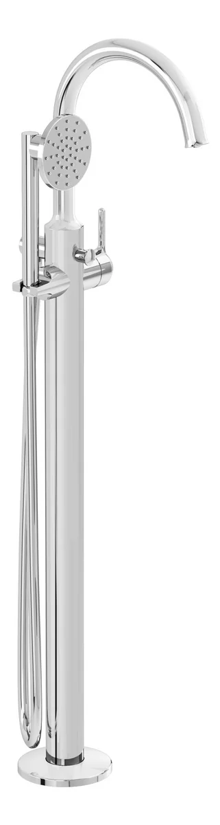 VitrA Origin Classic Floor Standing Bath/Shower Mixer - Chrome