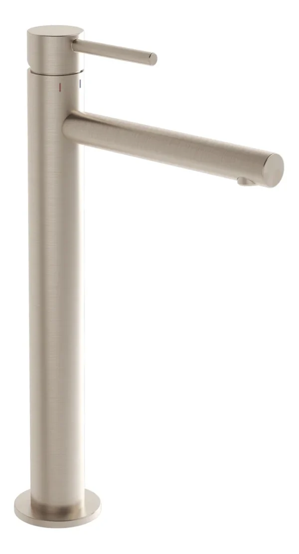 VitrA Origin Extra Tall Basin Mixer - Brushed Nickel