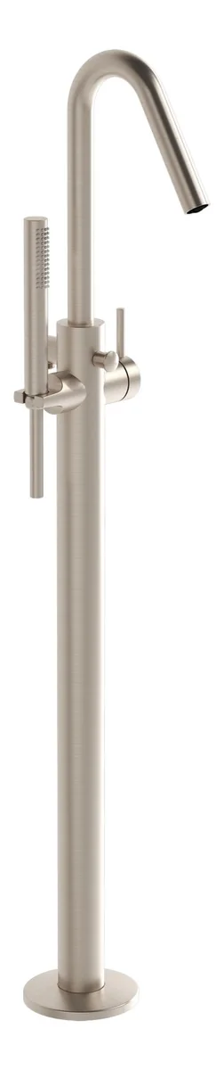 VitrA Origin Floor Standing Bath Filler - Brushed Nickel