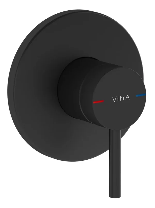VitrA Origin Integrated 1-Way Diverter - Matt Black