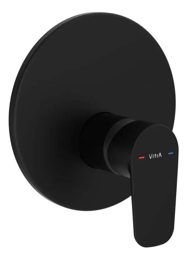VitrA Origin Integrated Thermostatic Shower Mixer Valve - Matt Black