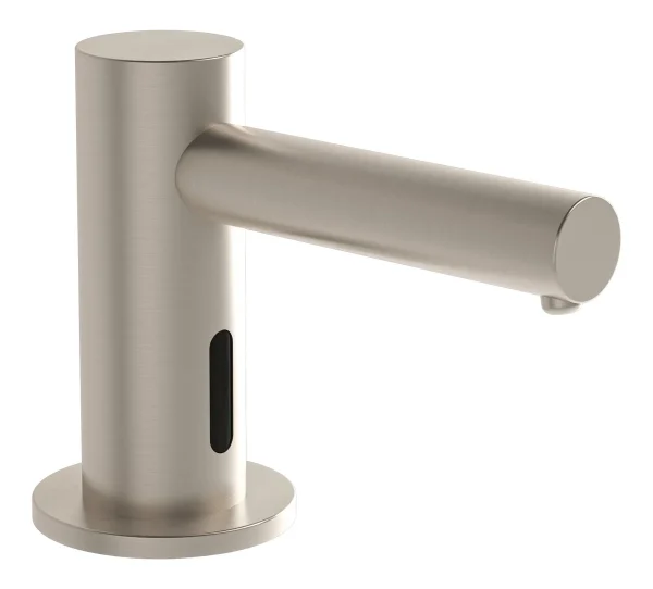 VitrA Origin Touch Free Short Soap Dispenser (Battery) - Brushed Nickel
