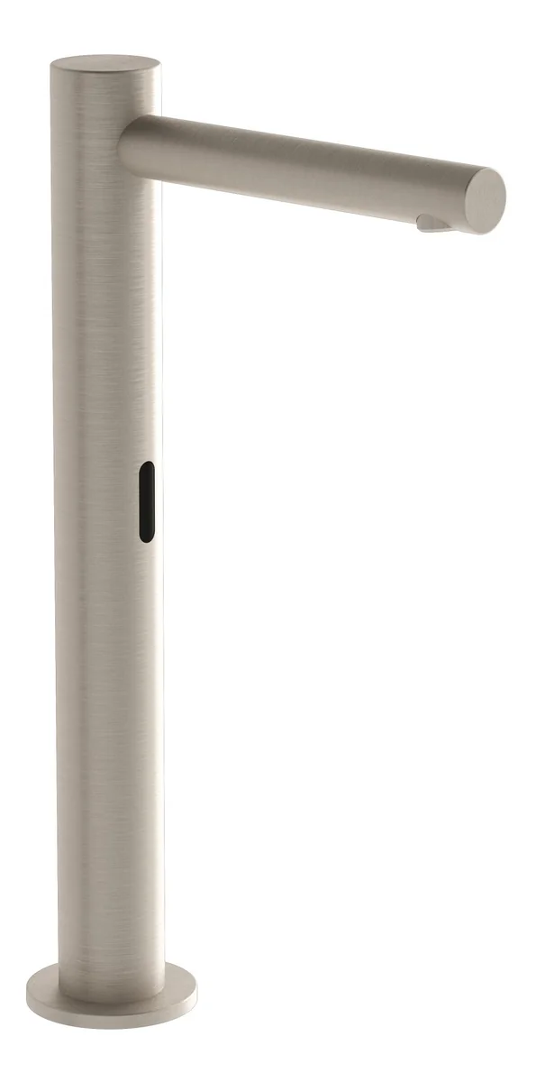 VitrA Origin Touch Free Tall Single Inlet Basin Mixer (Battery) - Brushed Nickel