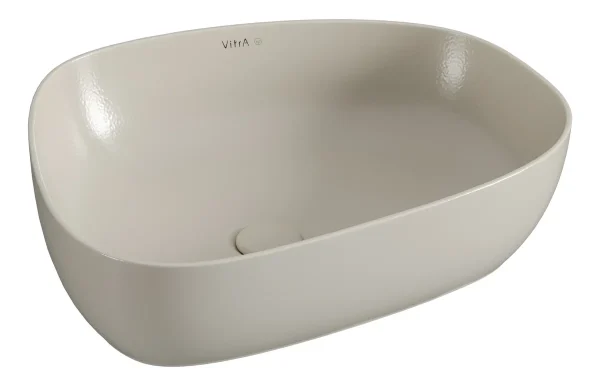 VitrA Outline 570x450mm Recycled 0TH Basin Only - Matt Taupe