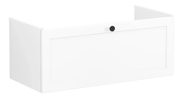 VitrA Root Classic 100cm 1 Drawer Slim Washbasin Unit - Matt White