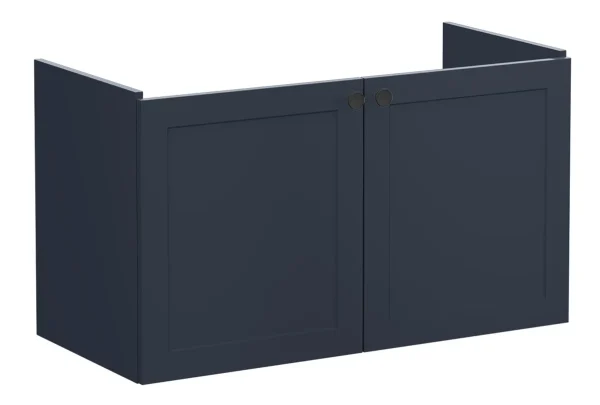 VitrA Root Classic 100cm 2 Door Washbasin Unit - Matt Dark Blue