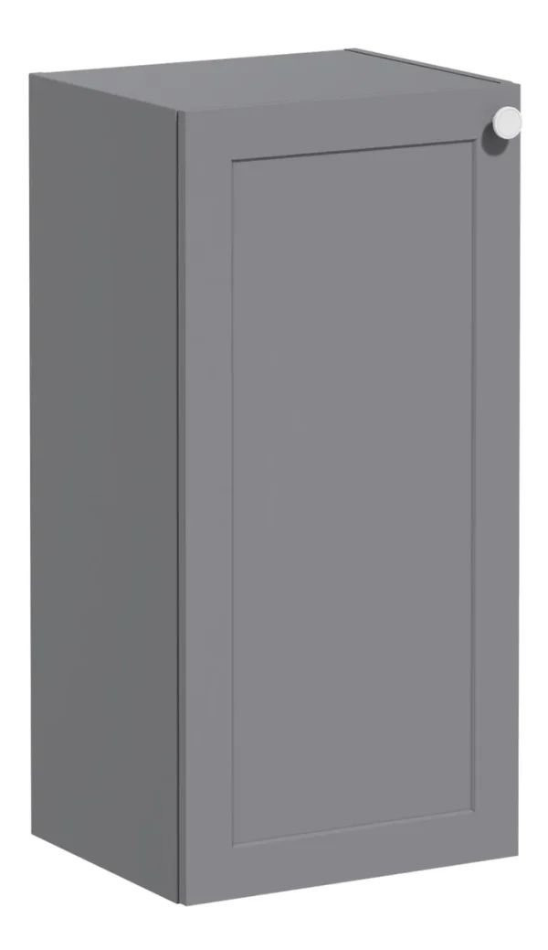 VitrA Root Classic 40cm 1 Door Lower/Base Unit (LH Hinge) - Matt Grey