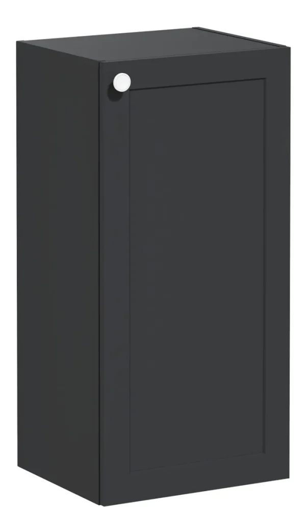 VitrA Root Classic 40cm 1 Door Lower/Base Unit (RH Hinge) - Matt Graphite